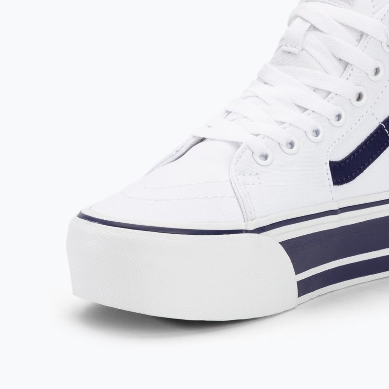 Vans UA SK8-Hi Tapered Stackform Sport Stripes scarpe blu vero/bianco 7