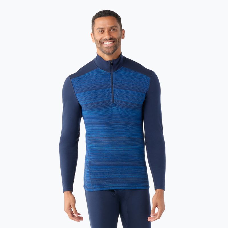 Smartwool Merino 250 Baselayer Uomo 1/4 Zip boxed thermal longsleeve deep navy colour shift