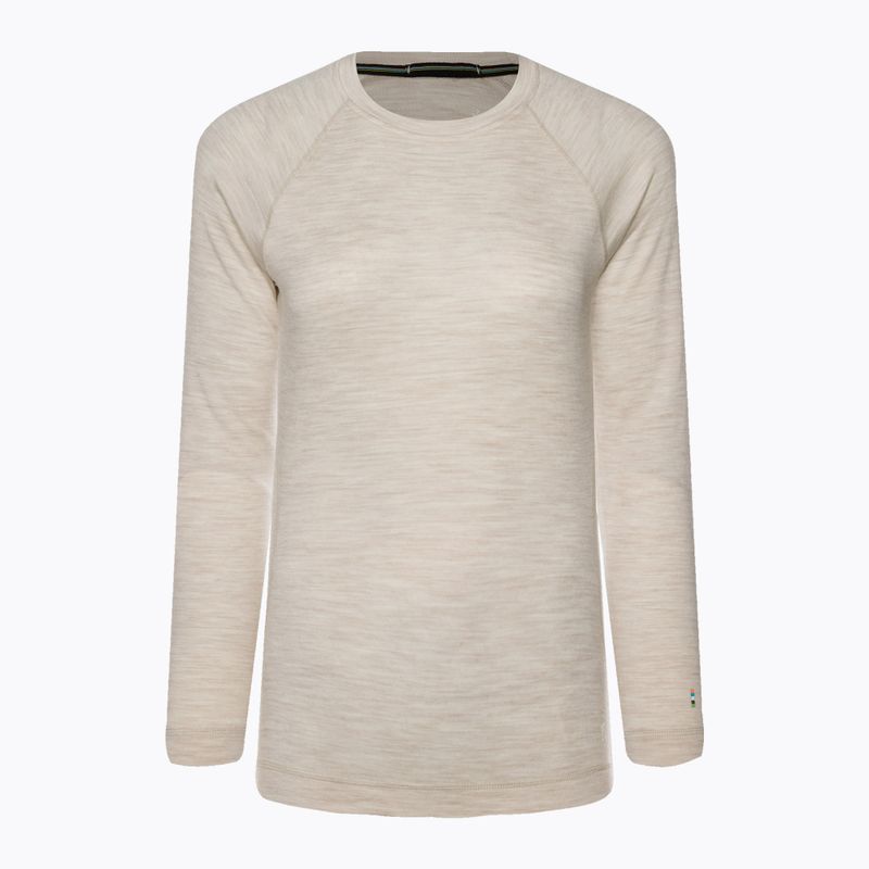 Smartwool Merino 250 Baselayer Crew da donna in scatola almond heather thermal longsleeve 3