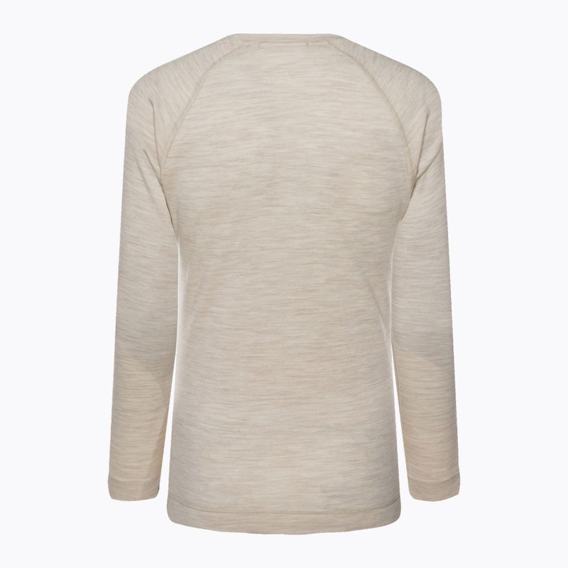 Smartwool Merino 250 Baselayer Crew da donna in scatola almond heather thermal longsleeve 4