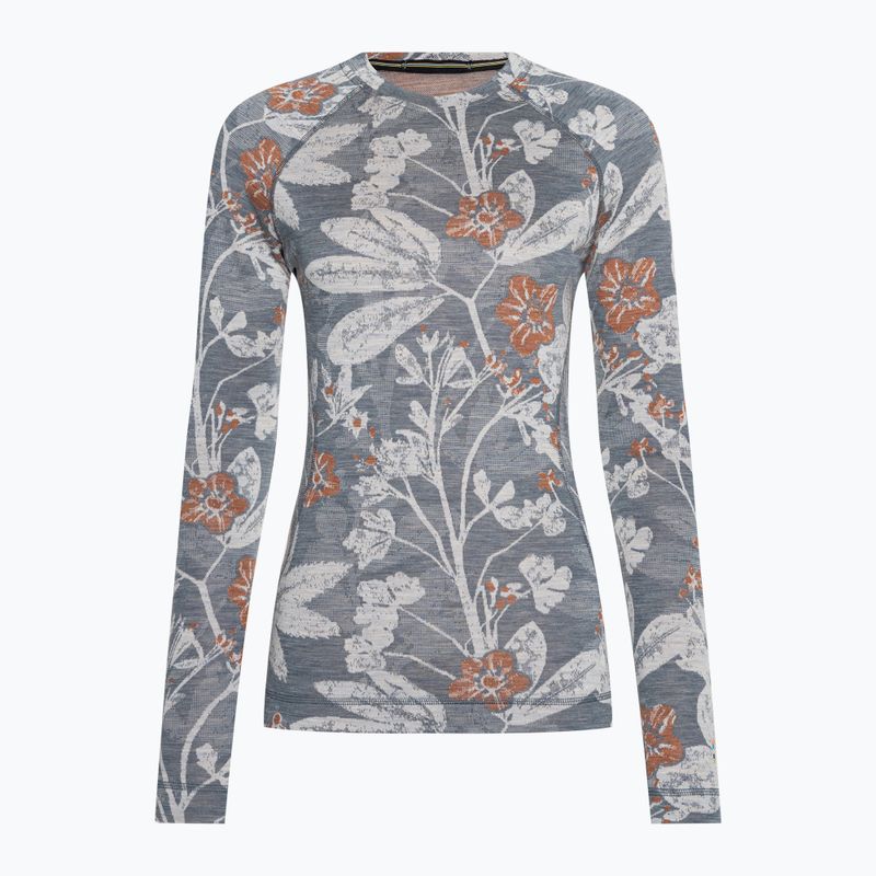 Maglia termica da donna Smartwool Merino 250 Baselayer Crew Boxed winter sky floral 3