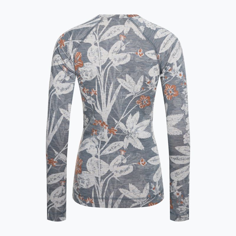 Maglia termica da donna Smartwool Merino 250 Baselayer Crew Boxed winter sky floral 4