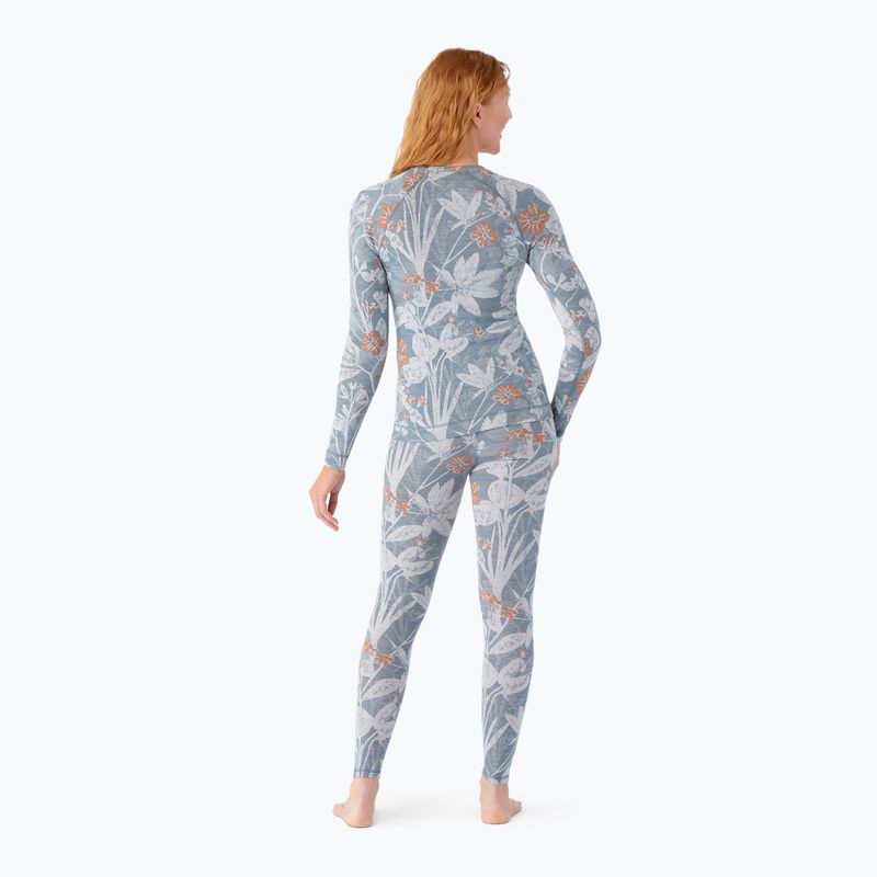Maglia termica da donna Smartwool Merino 250 Baselayer Crew Boxed winter sky floral 2
