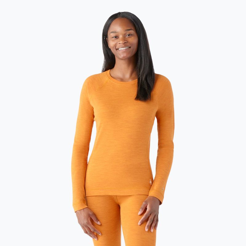 Maglia termica da donna Smartwool Merino 250 Baselayer Crew Boxed marmalade heather