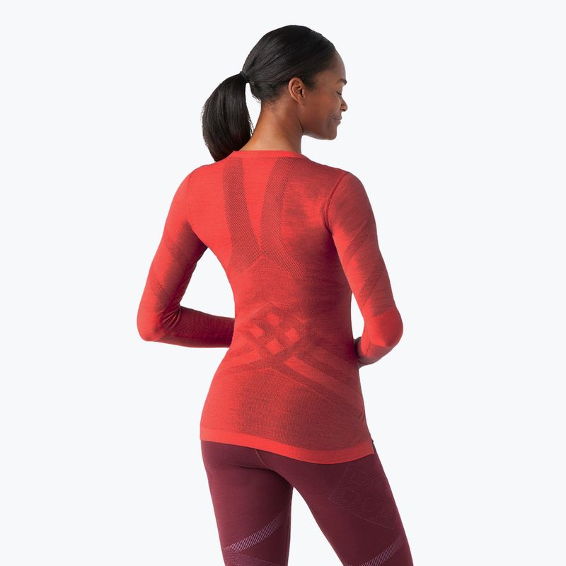 Maglia termica da donna Smartwool Intraknit Thermal Merino Baselayer Crew scarlet/black 6