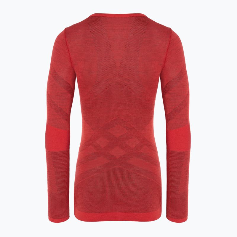 Maglia termica da donna Smartwool Intraknit Thermal Merino Baselayer Crew scarlet/black 2