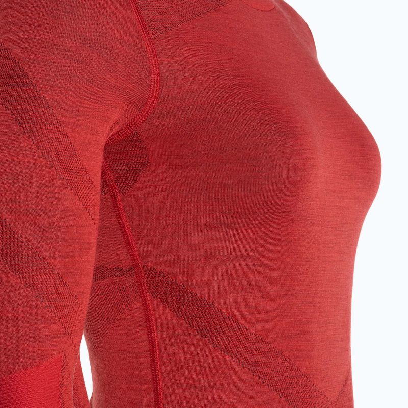 Maglia termica da donna Smartwool Intraknit Thermal Merino Baselayer Crew scarlet/black 3