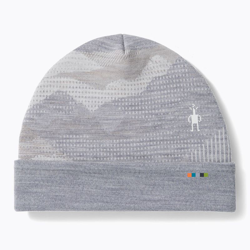 Berretto Smartwool Merino Reversible Cuffed grigio chiaro mountain scape 6