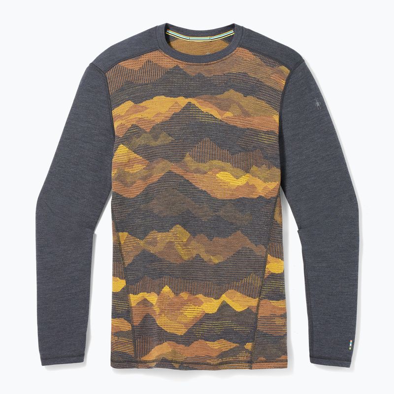 Maglia termica da uomo Smartwool Merino 250 Baselayer Crew Boxed charcoal mtn scape 6