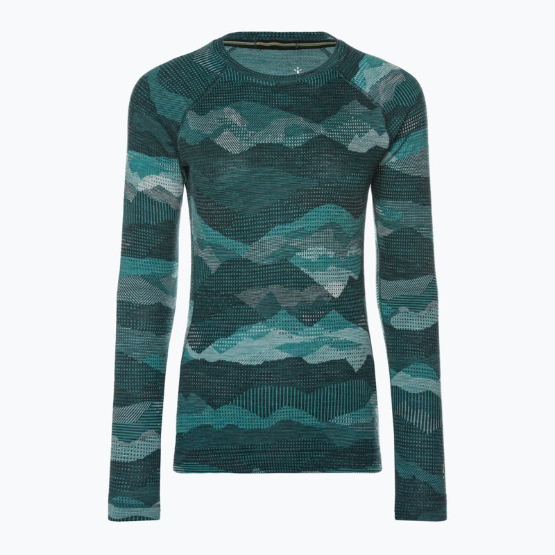 Maglia termica da donna Smartwool Merino 250 Baselayer Crew Boxed twilight blue mtn scape 3