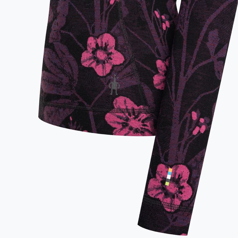 Maglia termica da donna Smartwool Merino 250 Baselayer Crew Boxed purple iris floral 6