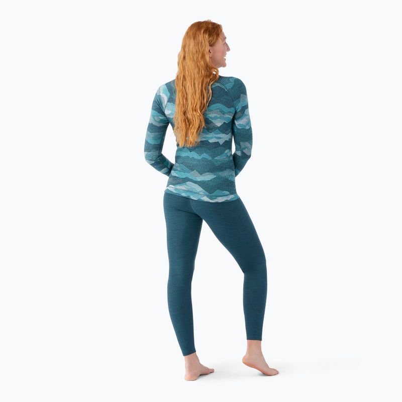 Maglia termica da donna Smartwool Merino 250 Baselayer Crew Boxed twilight blue mtn scape 2