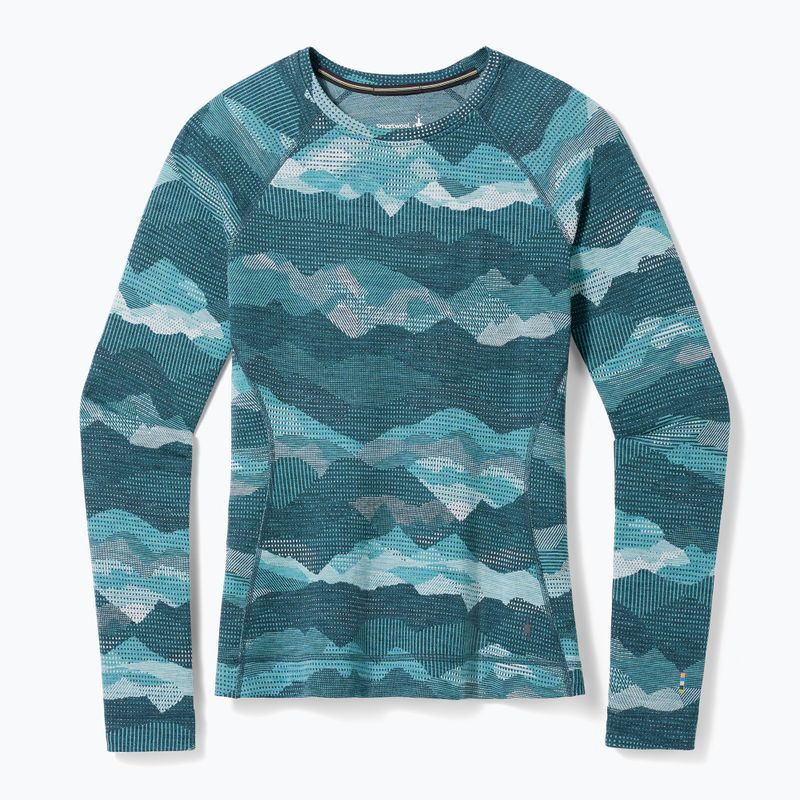 Maglia termica da donna Smartwool Merino 250 Baselayer Crew Boxed twilight blue mtn scape 6