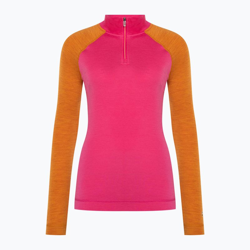 Smartwool Classic Thermal Merino Baselayer Donna 1/4 Zip boxed power pink longsleeve 3