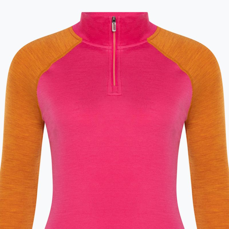 Smartwool Classic Thermal Merino Baselayer Donna 1/4 Zip boxed power pink longsleeve 5