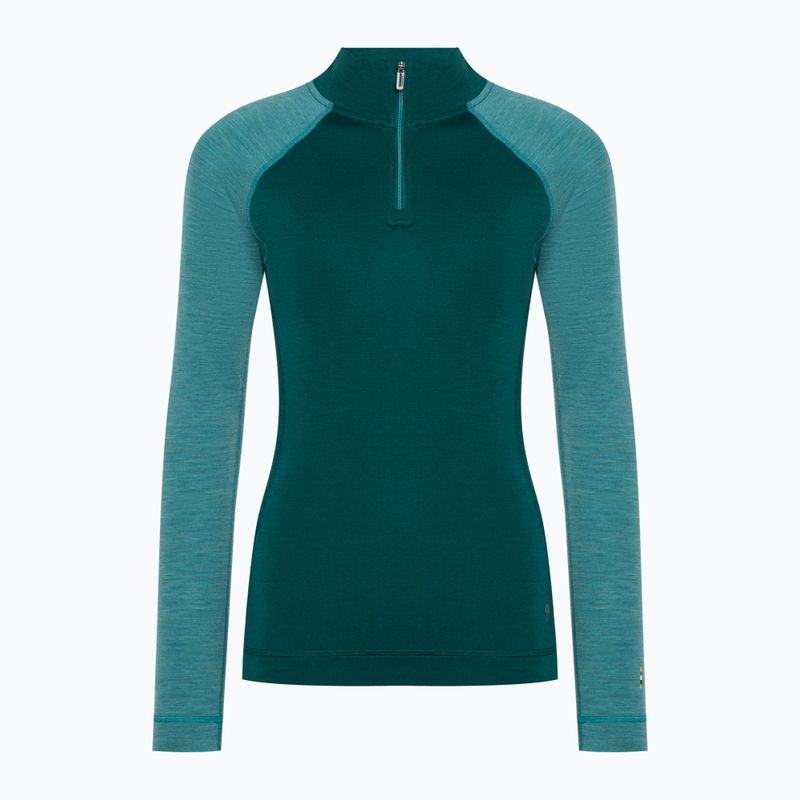 Maglia termica da donna Smartwool Classic Thermal Merino Baselayer 1/4 Zip Boxed emerald 3
