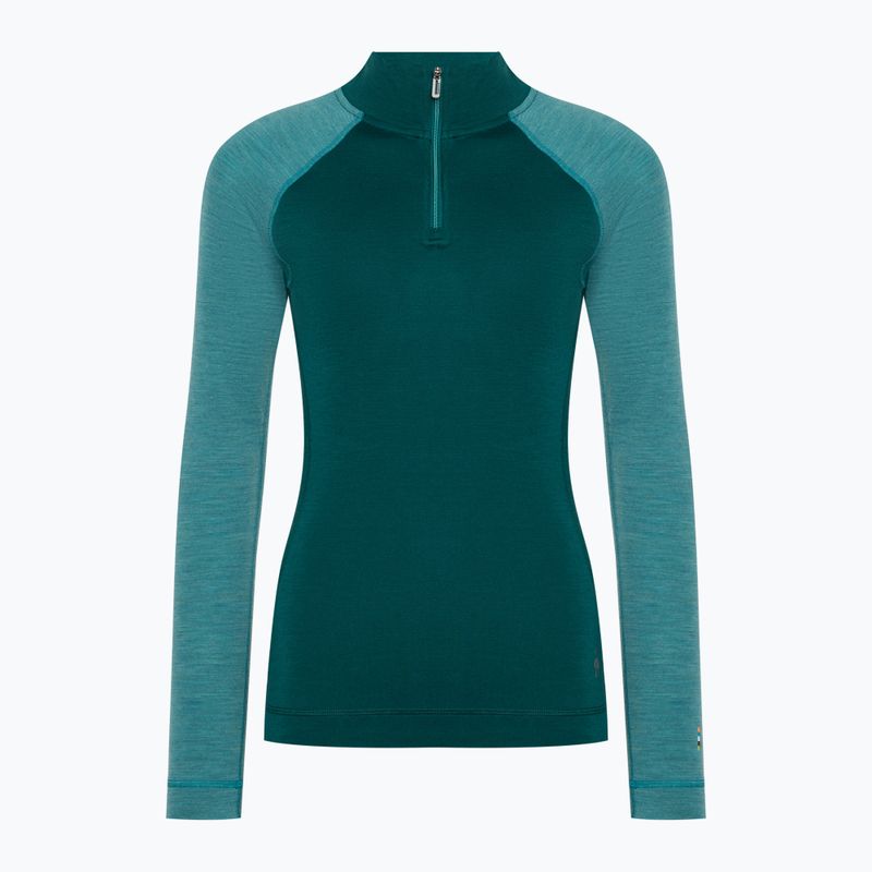 Smartwool Classic Thermal Merino Baselayer Donna 1/4 Zip Boxed emerald thermal longsleeve 3