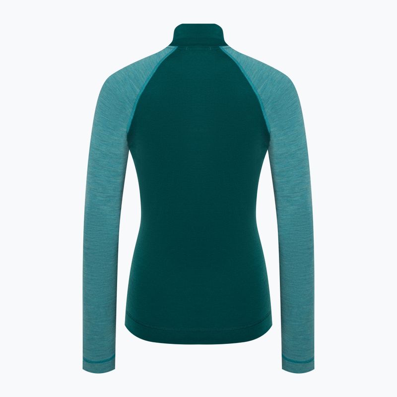 Smartwool Classic Thermal Merino Baselayer Donna 1/4 Zip Boxed emerald thermal longsleeve 4