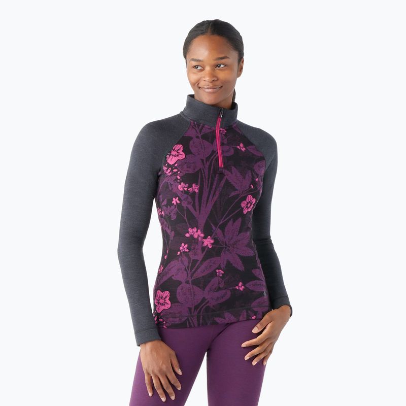 Smartwool Classic Thermal Merino Baselayer Donna 1/4 Zip Boxed purple iris thermal longsleeve