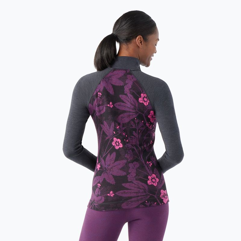 Maglia termica da donna Smartwool Classic Thermal Merino Baselayer 1/4 Zip Boxed purple iris 2