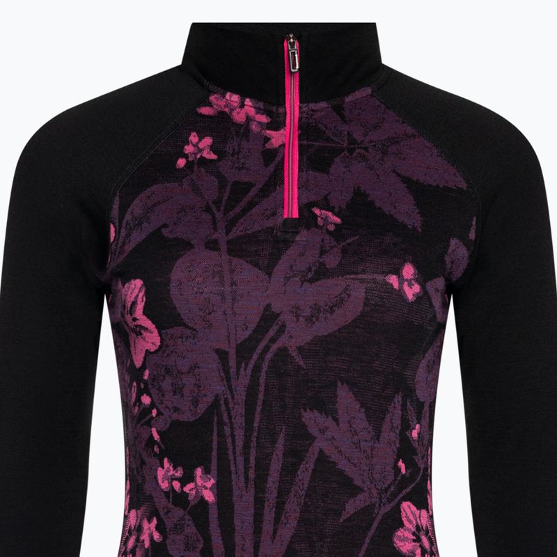 Maglia termica da donna Smartwool Classic Thermal Merino Baselayer 1/4 Zip Boxed purple iris 5