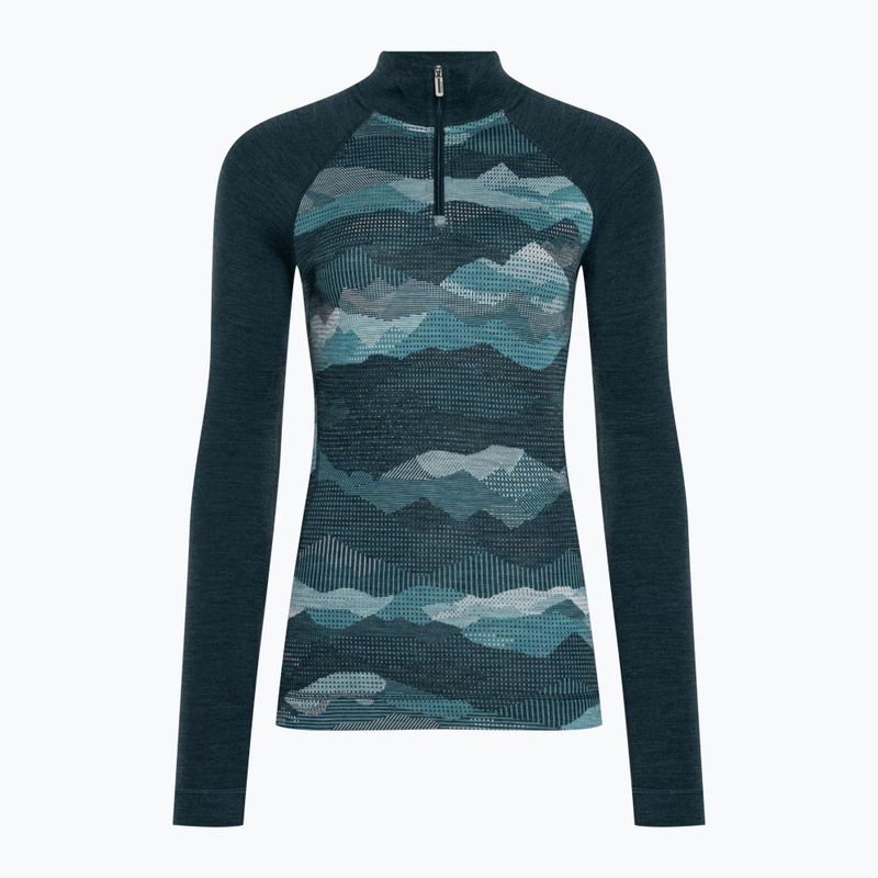 Maglia termica da donna Smartwool Classic Thermal Merino Baselayer 1/4 Zip Boxed twilight 3