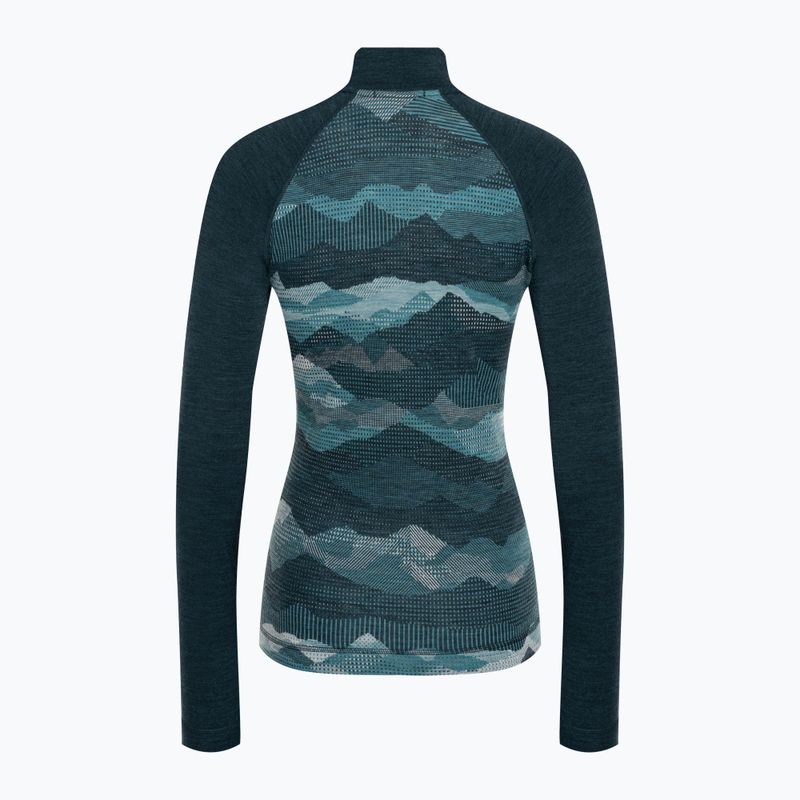 Maglia termica da donna Smartwool Classic Thermal Merino Baselayer 1/4 Zip Boxed twilight 4