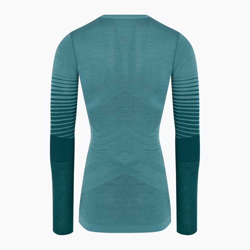 Maglia termica da donna Smartwool Intraknit Thermal Merino Baselayer Pattern Crew cascade 4
