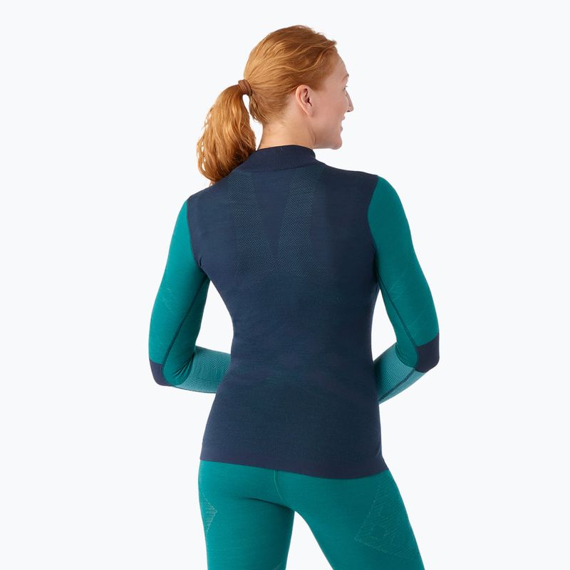 Maglia termica da donna Smartwool Intraknit Thermal Merino Baselayer Colorblock 1/4 Zip navy 2