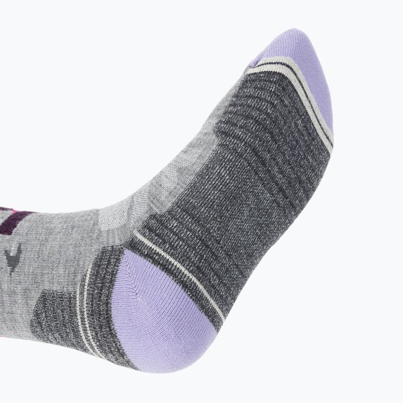 Calze da trekking da donna Smartwool Hike Full Cushion Alpine Perch Crew grigio chiaro 5