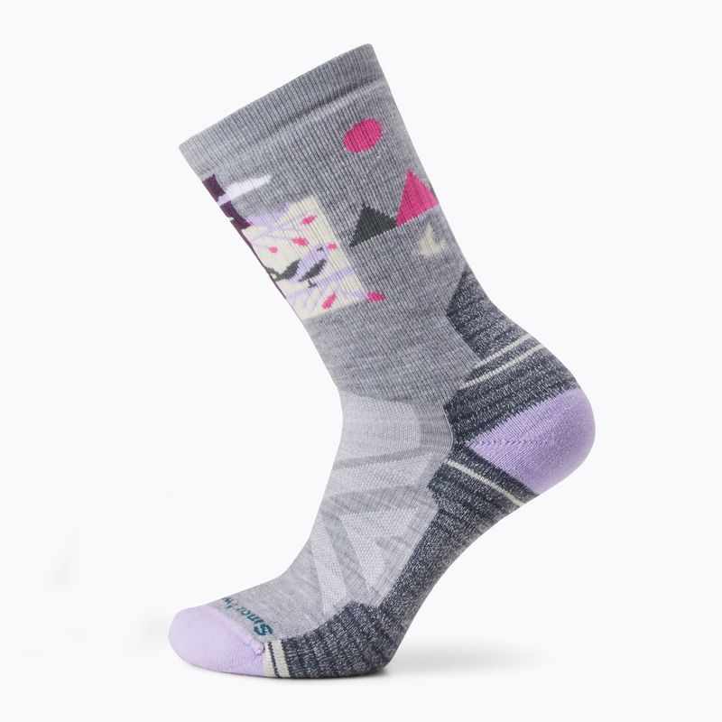 Calze da trekking da donna Smartwool Hike Full Cushion Alpine Perch Crew grigio chiaro 6