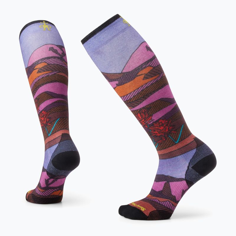 Calze da sci Smartwool da donna Ski Zero Cushion Stampa floreale OTC picante 6
