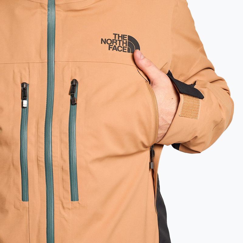 Giacca da sci da uomo The North Face Mount Bre burro di mandorle/nero 4