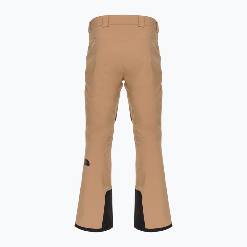 Pantaloni da sci da uomo The North Face Chakal almond butter/nero 2