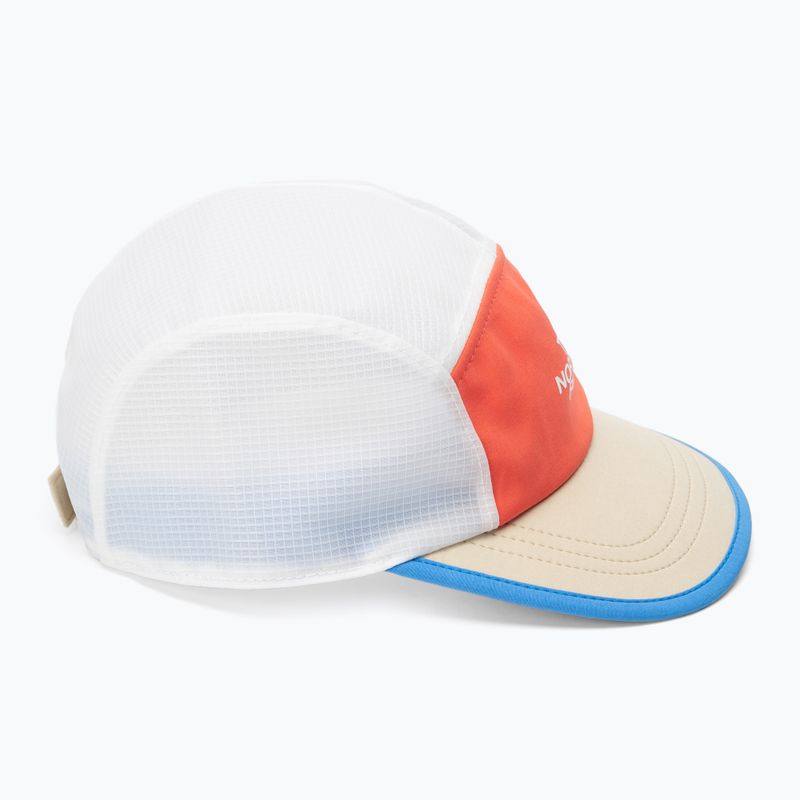 Cappello da baseball The North Face Run blu ottico/arancio radiante/bianco 2