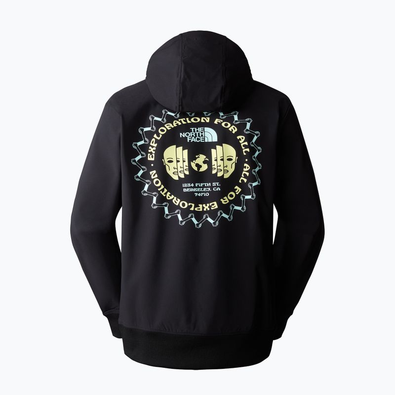Giacca softshell da uomo The North Face Tekno Logo Hoodie nero/sole sprite 6