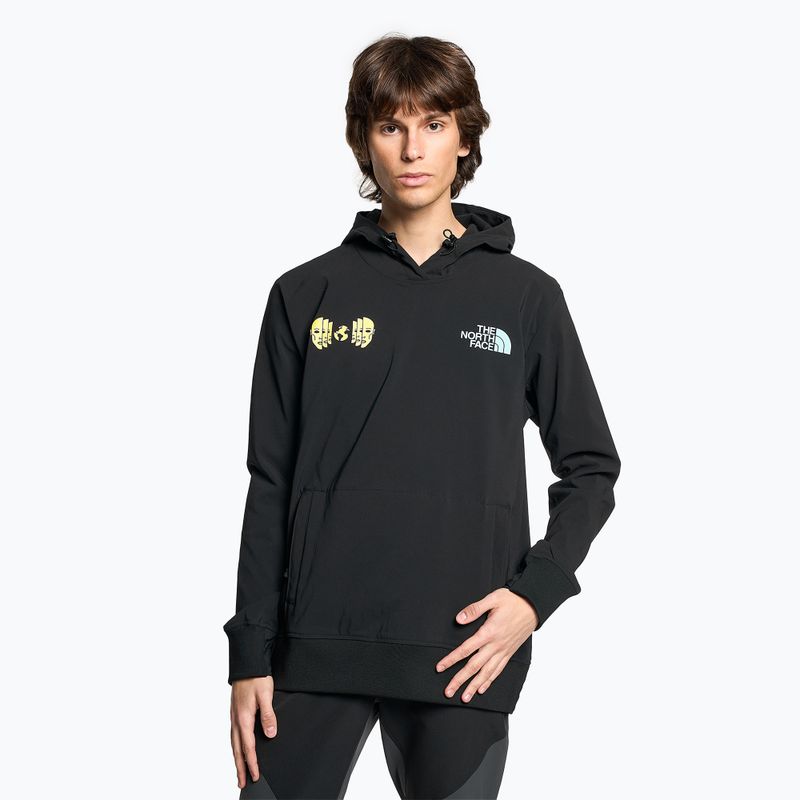 Giacca softshell da uomo The North Face Tekno Logo Hoodie nero/sole sprite