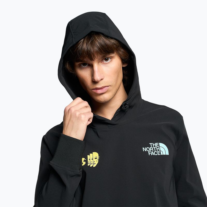 Giacca softshell da uomo The North Face Tekno Logo Hoodie nero/sole sprite 3