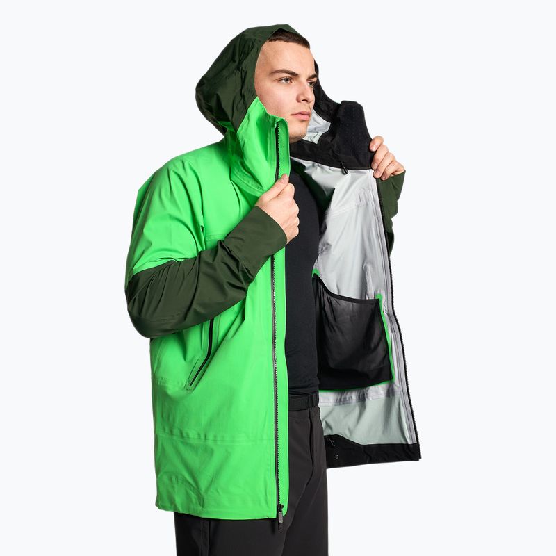 Giacca da sci da uomo The North Face Summit Stimson Futurelight verde clorofilla 3