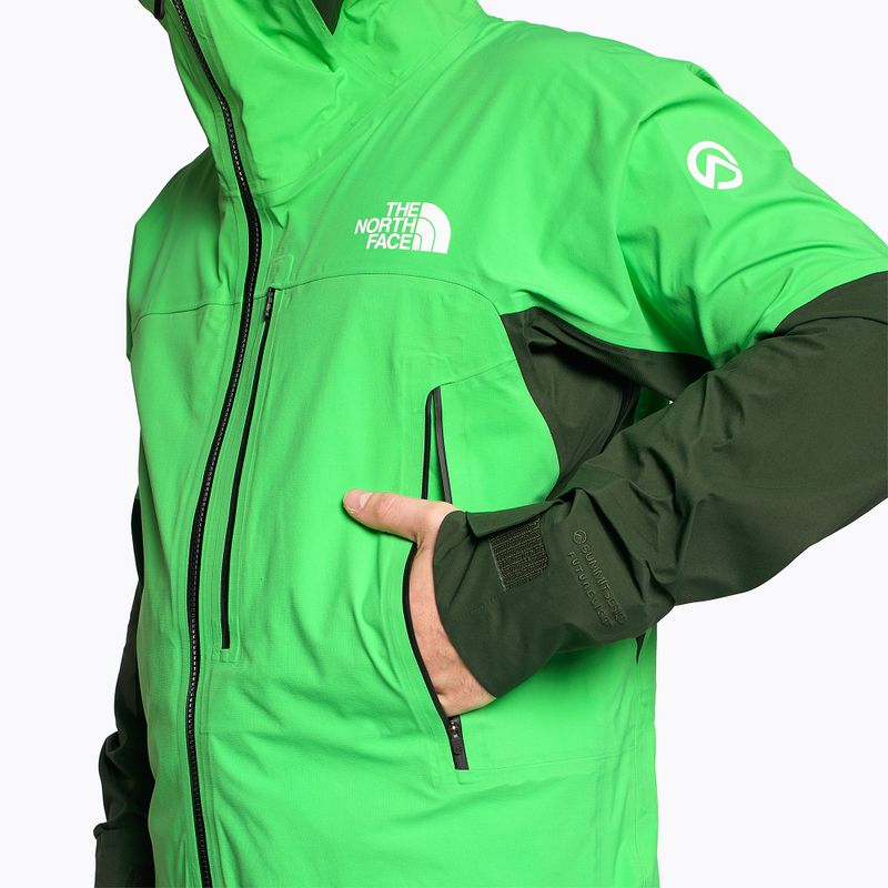 Giacca da sci da uomo The North Face Summit Stimson Futurelight verde clorofilla 5