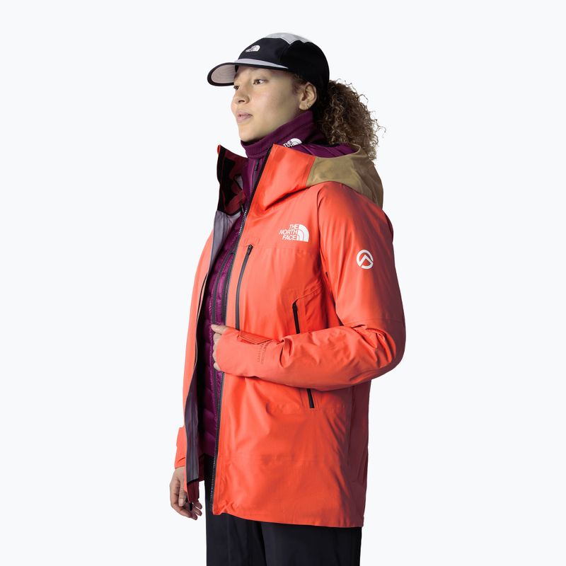 Giacca da sci donna The North Face Summit Stimson Futurelight arancione radioso/burro di mandorle