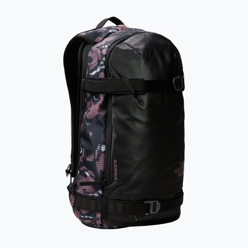 Zaino da snowboard da donna The North Face Slackpack 2.0 20 l grigio fulvo stampa snake charmer/nero