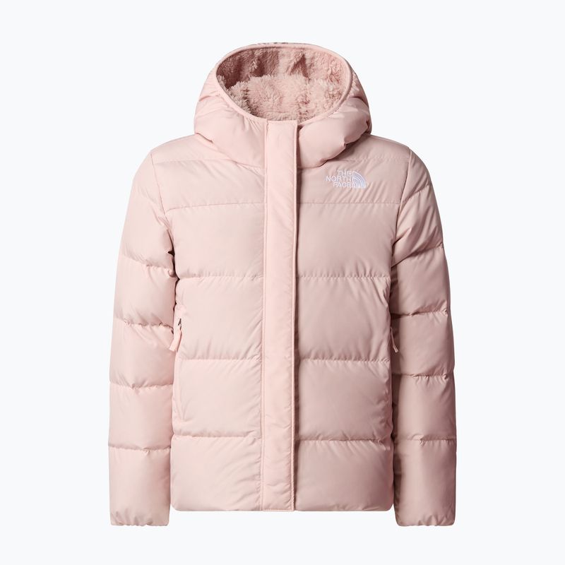 Piumino da bambino The North Face North Down Fleece Parka rosa muschio