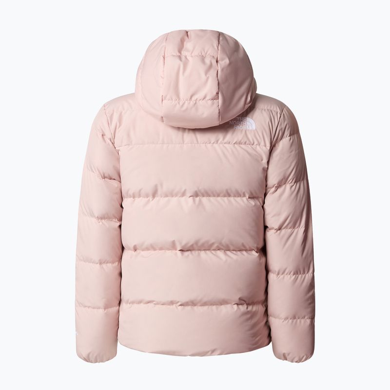 Piumino da bambino The North Face North Down Fleece Parka rosa muschio 2