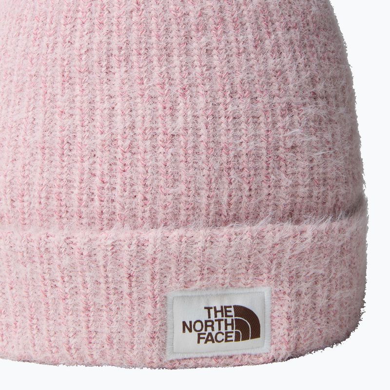 Berretto invernale da donna The North Face Salty Bae foderato rosa muschio 2