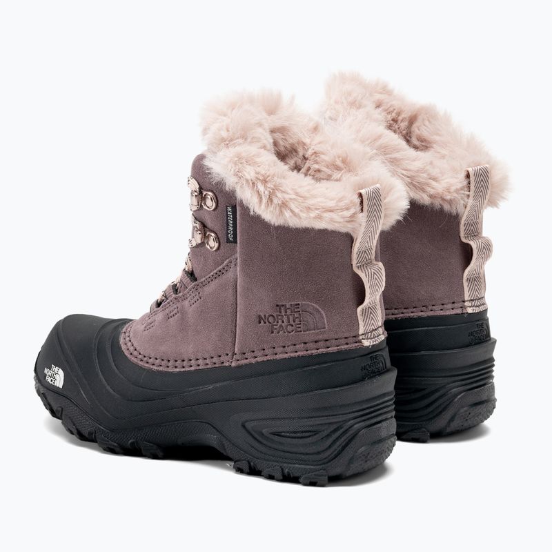 The North Face Shellista V Lace WP stivali da neve per bambini grigio fulvo/grigio asfalto 3