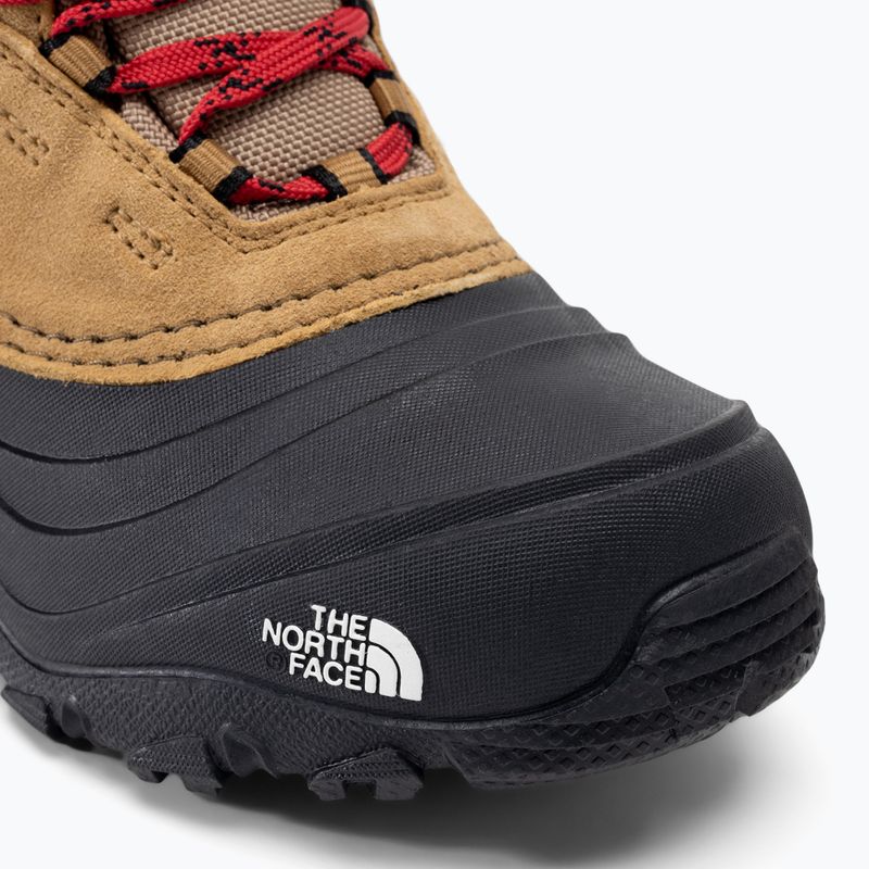 The North Face Chilkat V Lace Wp, stivali da neve per bambini in burro di mandorle/nero 7