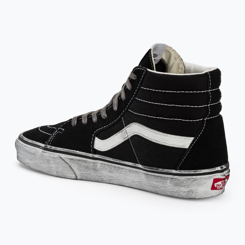 Scarpe Vans SK8-Hi Stressed nero/bianco 3