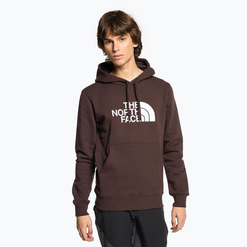 Felpa con cappuccio The North Face Drew Peak da uomo, marrone carbone