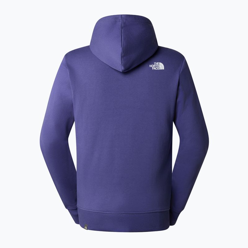 Felpa con cappuccio The North Face Standard Uomo blu grotta 6
